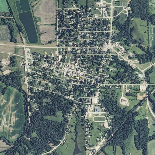 Aerial/Satellite Image of Mercer County Sheriff's Office, MO