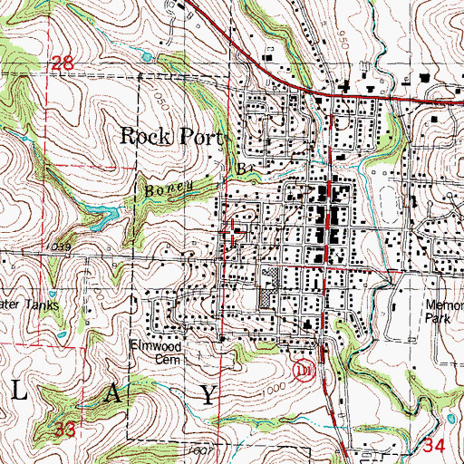 Topographic Map of Atchison County Sheriff's Office, MO