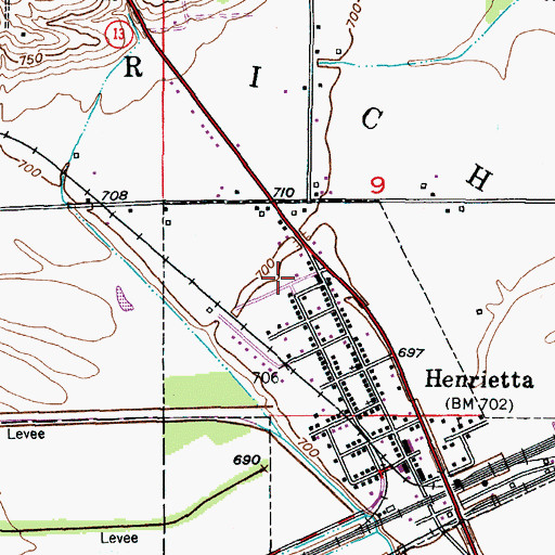 Topographic Map of Ray County Sheriff's Office, MO