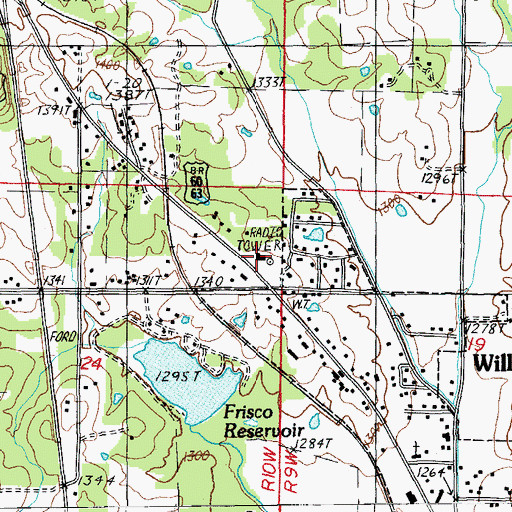 Topographic Map of Missouri State Highway Patrol Troop G, MO