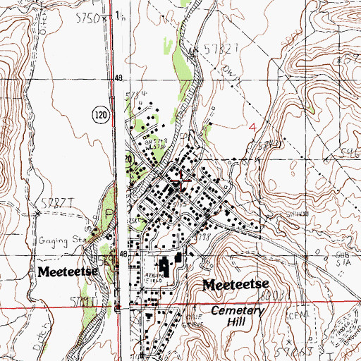 Topographic Map of Park County Sheriff's Office, WY