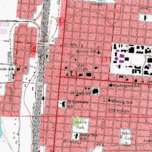 Topographic Map of Albany County Sheriff, WY