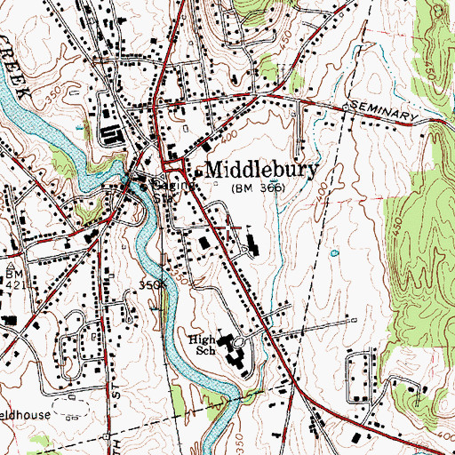 Topographic Map of Addison County Sheriff's Office, VT