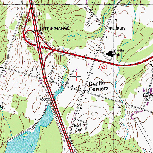 Topographic Map of Berlin Police Department, VT