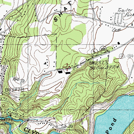 Topographic Map of Orleans County Sheriff's Office, VT