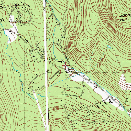 Topographic Map of West Dover Police Department, VT