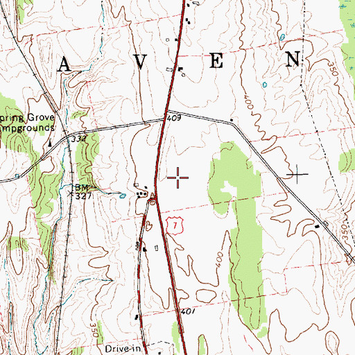 Topographic Map of Vermont State Police Troop B New Haven Barracks, VT