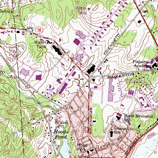 Topographic Map of Derry Police Dept, NH