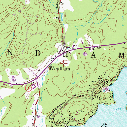 Topographic Map of Windham Police Department, NH