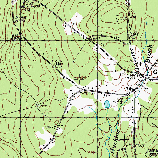 Topographic Map of Gilmanton Public Safety Complex, NH