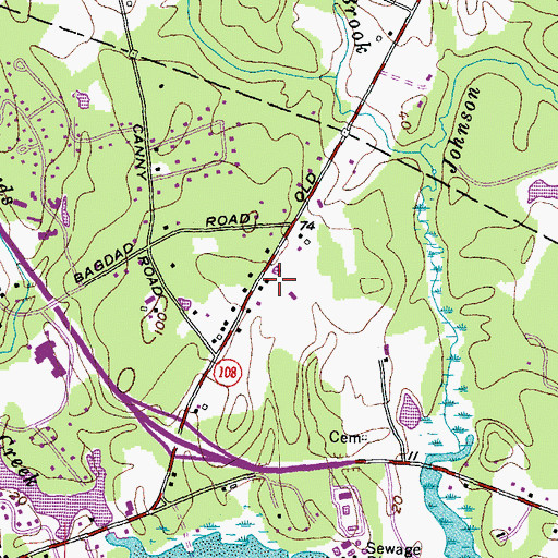Topographic Map of Durham Police Dept, NH