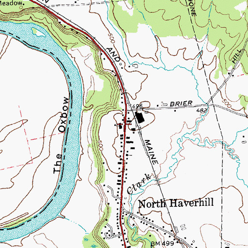 Topographic Map of Haverhill Police Department, NH