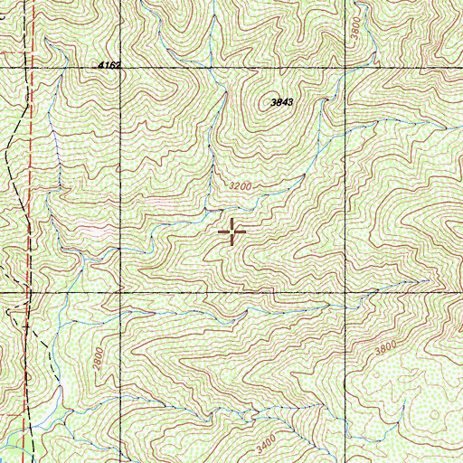 Topographic Map of Ortega Trail, CA