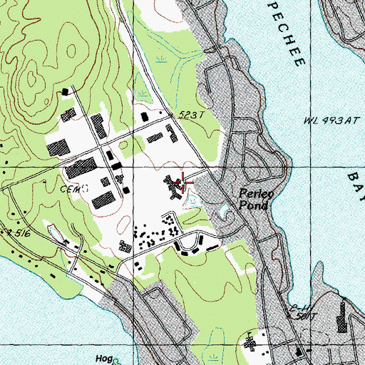 Topographic Map of Belknap County Sheriff, NH