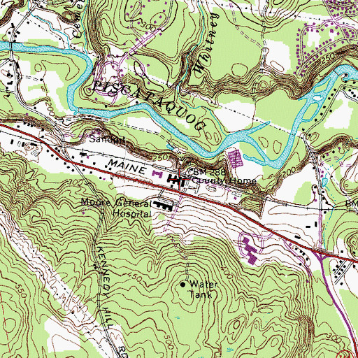Topographic Map of Hillsborough County Sheriff's Office, NH