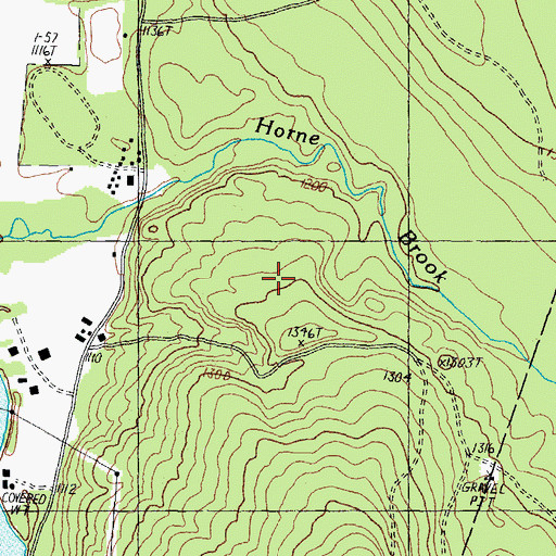 Topographic Map of Northern New Hampshire Correctional Facility, NH