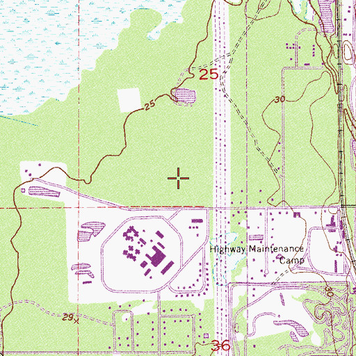 Topographic Map of Brevard County Jail Complex, FL
