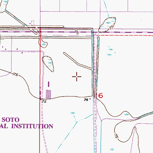 Topographic Map of Florida Civil Commitment Center, FL