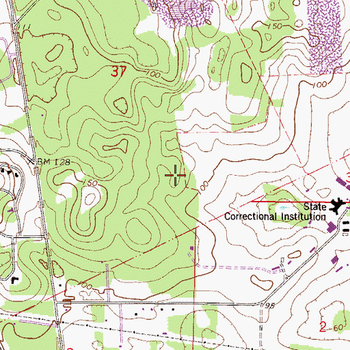 Topographic Map of Florida Department of Corrections Women's Reception Center, FL