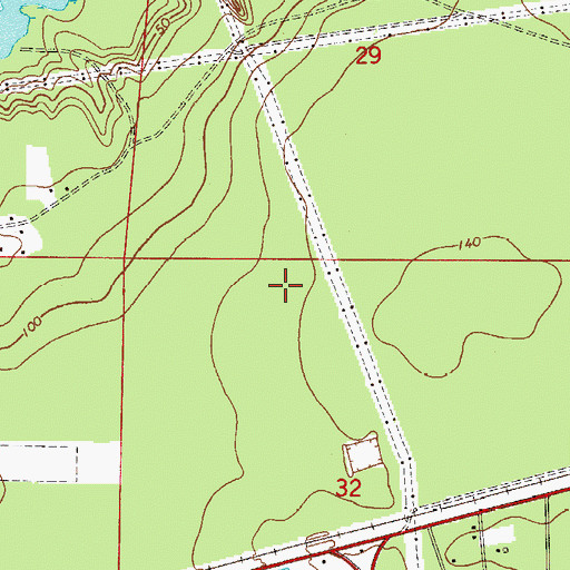 Topographic Map of Santa Rosa County Detention Facility, FL