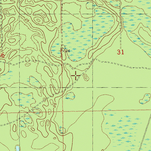 Topographic Map of Wakulla Correctional Institution Annex, FL