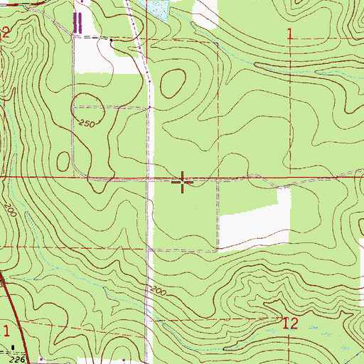 Topographic Map of Walton Correctional Institution, FL