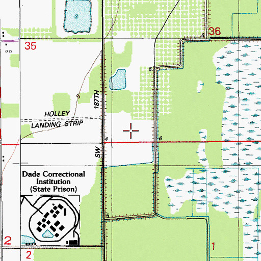Topographic Map of South Florida Evaluation and Treatment Center, FL