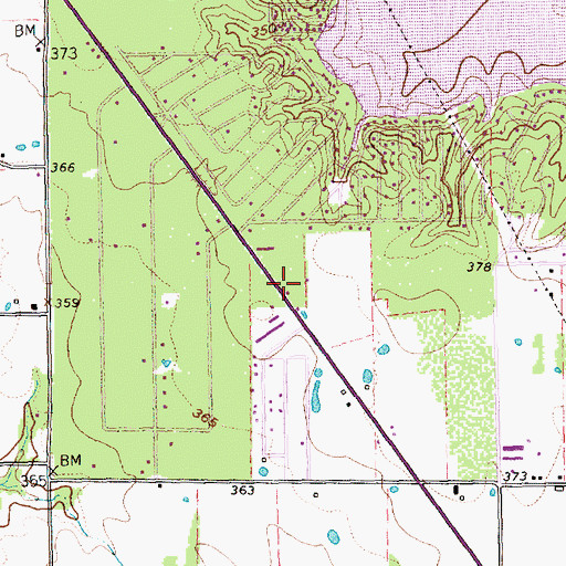 Topographic Map of Tool City Hall, TX