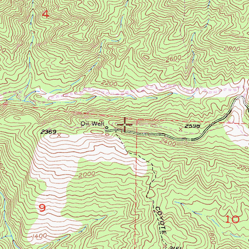Topographic Map of Superior Ridge, CA