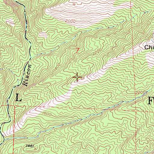 Topographic Map of Rincon Firebreak, CA