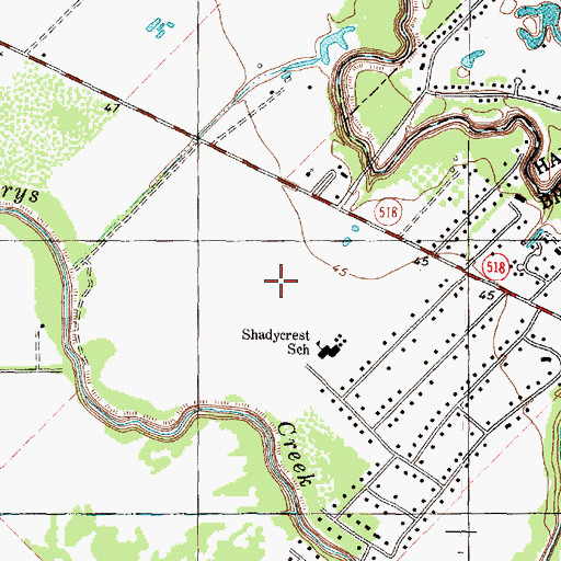 Topographic Map of Pearland City Hall, TX