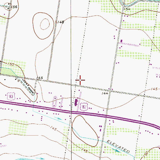 Topographic Map of Palmview City Hall, TX