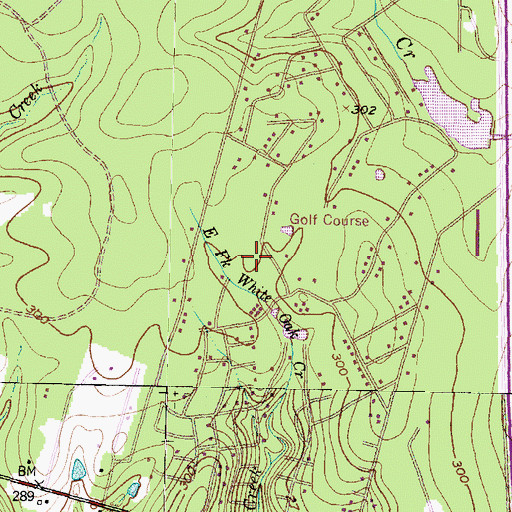 Topographic Map of Panorama Village City Hall, TX