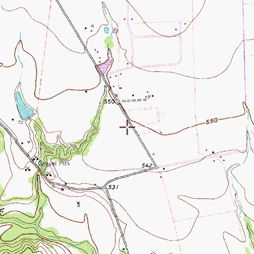 Topographic Map of Pecan Hill City Hall, TX
