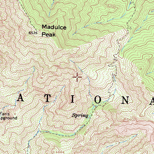 Topographic Map of Puerta Suela, CA