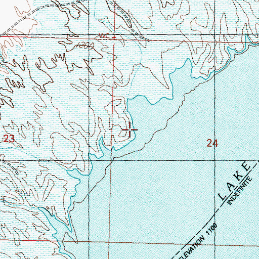 Topographic Map of Chapin Wash, AZ