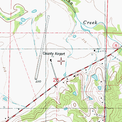 Topographic Map of Panola County Sheriff's Office, MS
