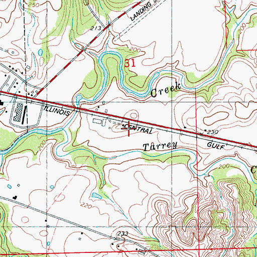 Topographic Map of Holmes County Sheriff's Office, MS