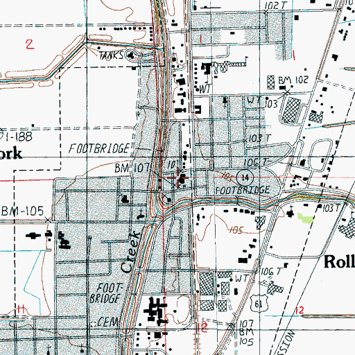 Topographic Map of Sharkey County Sheriff's Office, MS