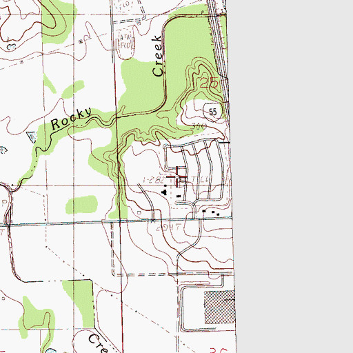 Topographic Map of Horn Lake Police Department Substation, MS