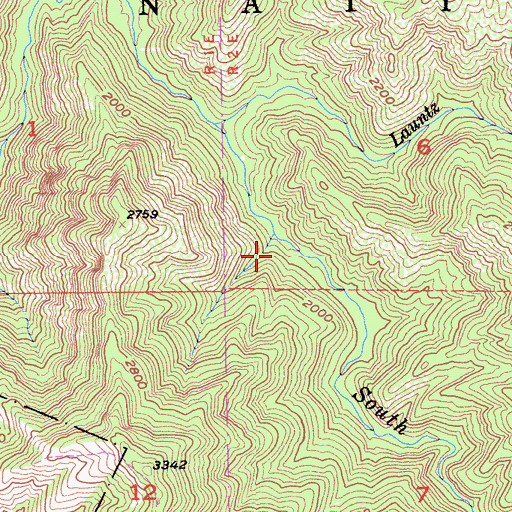 Topographic Map of Vado Campground, CA