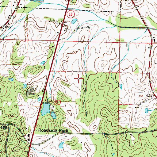 Topographic Map of Newton County Sheriff's Office, MS