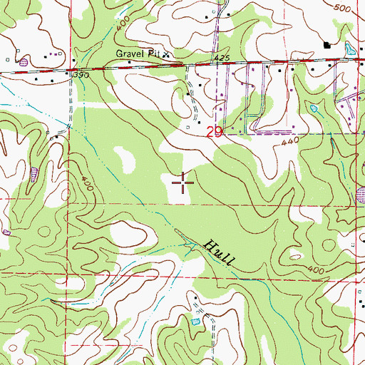 Topographic Map of Kemper County Sheriff's Office, MS