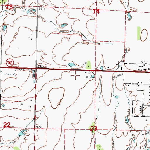 Topographic Map of Girard Juvenile Detention Center, KS
