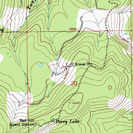 Topographic Map of Dollar Quarry, OR