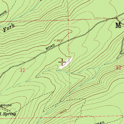 Topographic Map of Skyline Quarry, OR