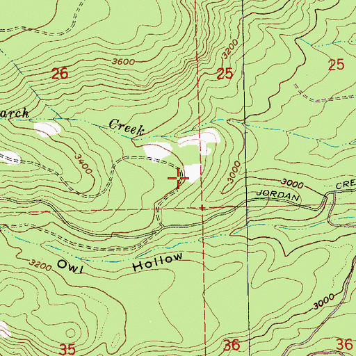 Topographic Map of Owl Quarry, OR
