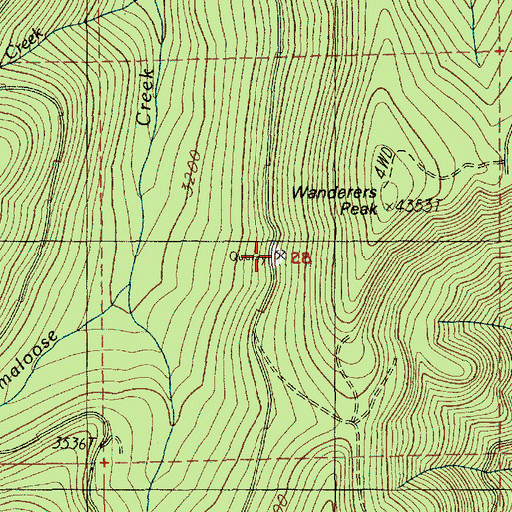 Topographic Map of Deadhorse Quarry, OR