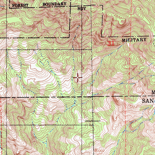 Topographic Map of Elk Campground, CA