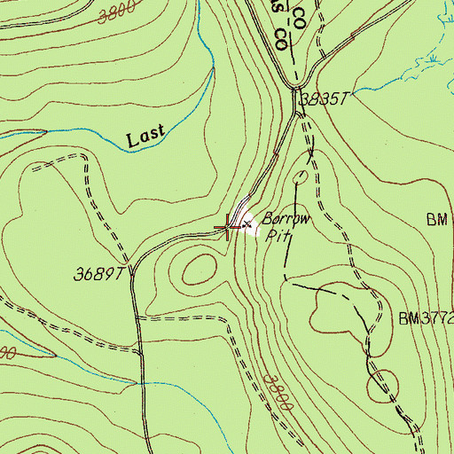 Topographic Map of Lostine Pit, OR